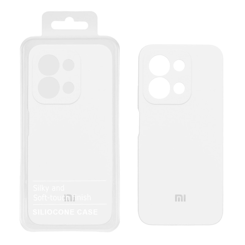 قاب سیلیکونی پاک کنی اورجینال درجه یک Xiaomi Redmi 15C / Poco C85 - سفید (پک دار)