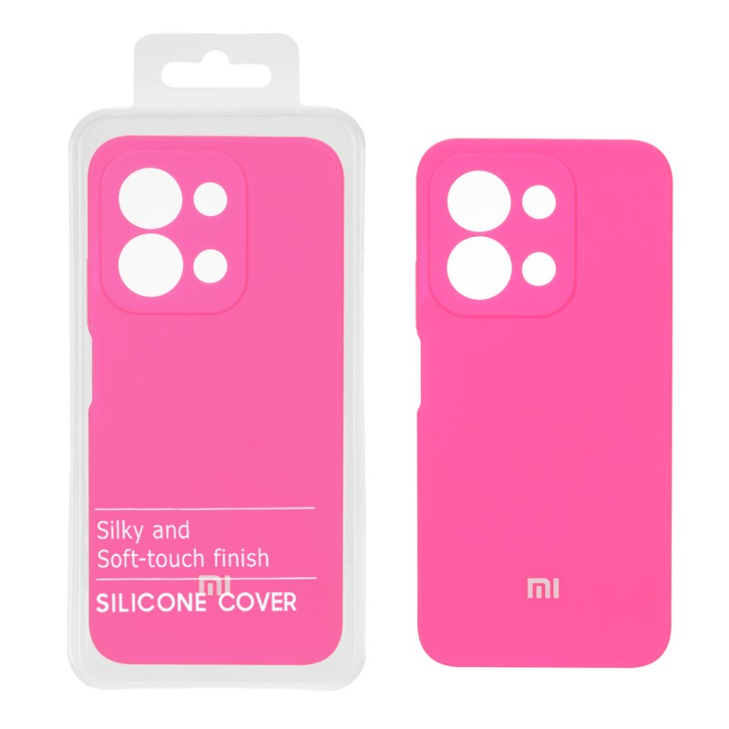 قاب سیلیکونی پاک کنی اورجینال درجه یک Xiaomi Redmi 15C / Poco C85 - صورتی (پک دار)