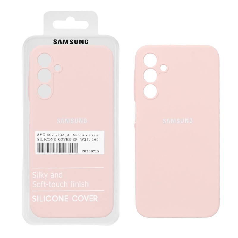 قاب سیلیکونی پاک کنی اورجینال درجه یک Samsung Galaxy A15 - کرم نارنجی (پک دار) - NTC