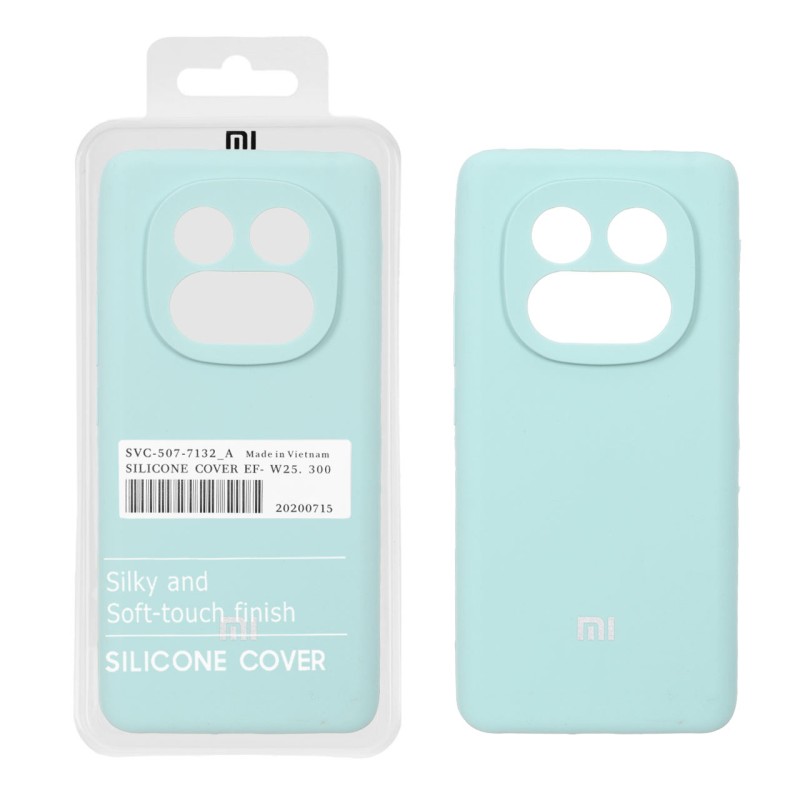 قاب سیلیکونی پاک کنی اورجینال درجه یک Xiaomi Redmi Note 14 Pro 5G / Redmi Note 14 Pro Plus 5G / Poco X7 5G - سبز روشن (پک دار) - NTC