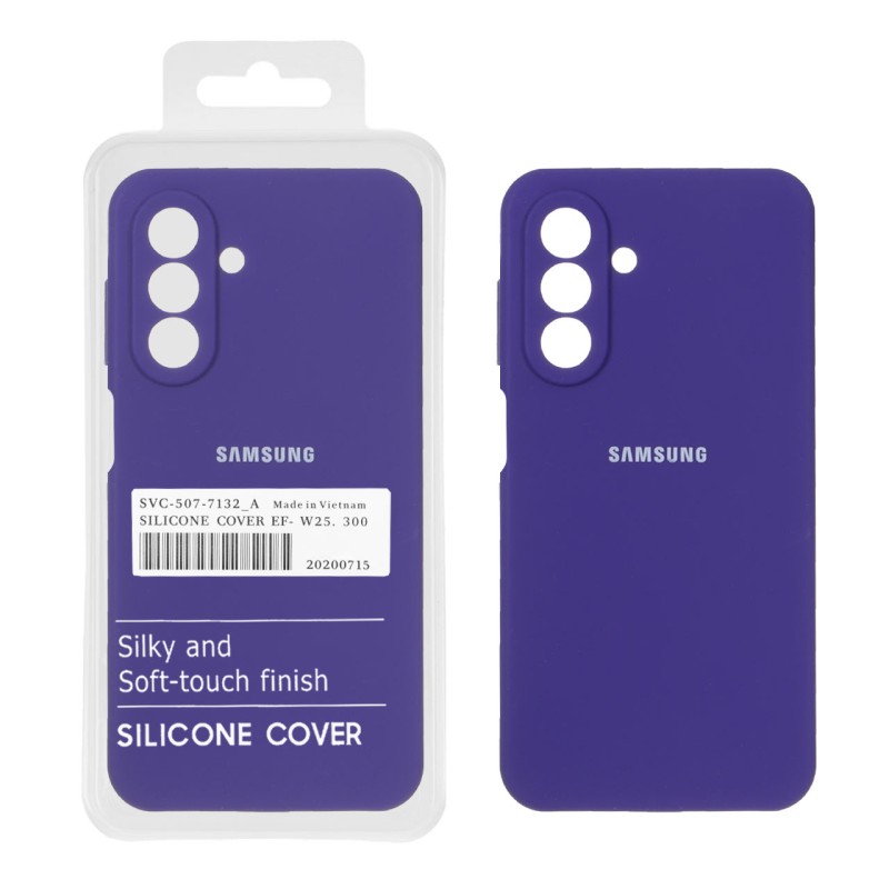 قاب سیلیکونی پاک کنی اورجینال درجه یک Samsung Galaxy A17 / A26 - بنفش تیره (پک دار)