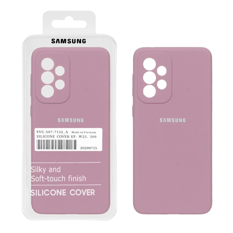 قاب سیلیکونی پاک کنی اورجینال درجه یک Samsung Galaxy A33 - بنفش کدر (پک دار)