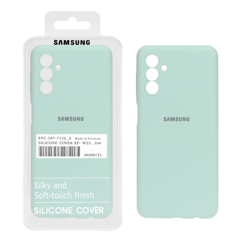 قاب سیلیکونی پاک کنی اورجینال درجه یک Samsung Galaxy A04s / A13 5G - سبز روشن (پک دار)