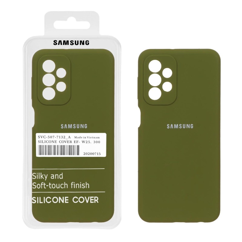 قاب سیلیکونی پاک کنی اورجینال درجه یک Samsung Galaxy A23 - سبز سدری (پک دار)