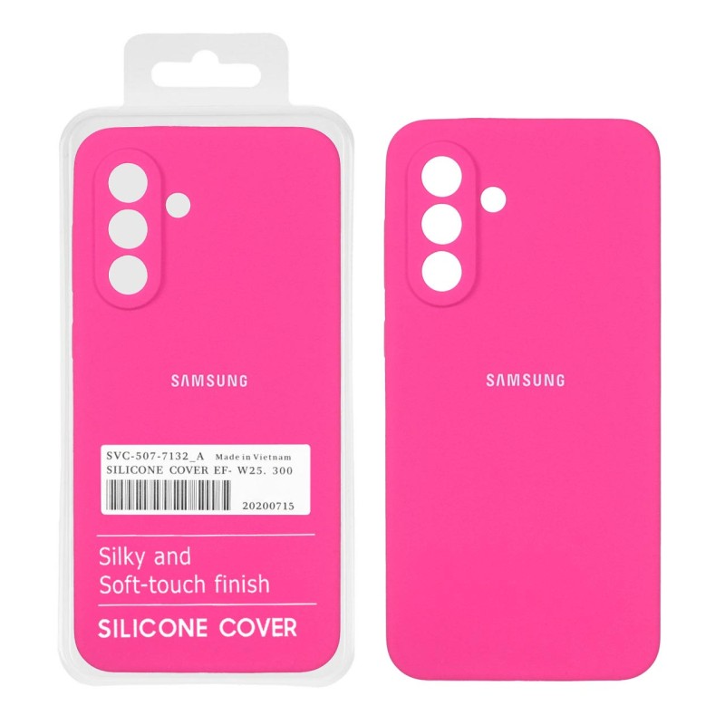 قاب سیلیکونی پاک کنی اورجینال درجه یک Samsung Galaxy A56 / A36 - صورتی فانتزی (پک دار)
