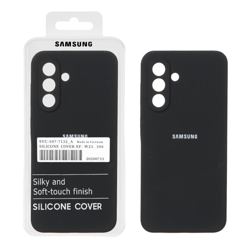 قاب سیلیکونی پاک کنی اورجینال درجه یک Samsung Galaxy A56 / A36 - مشکی (پک دار)