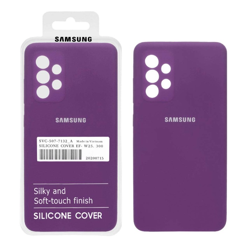 قاب سیلیکونی پاک کنی اورجینال درجه یک Samsung A33 - ارغوانی (پک دار)