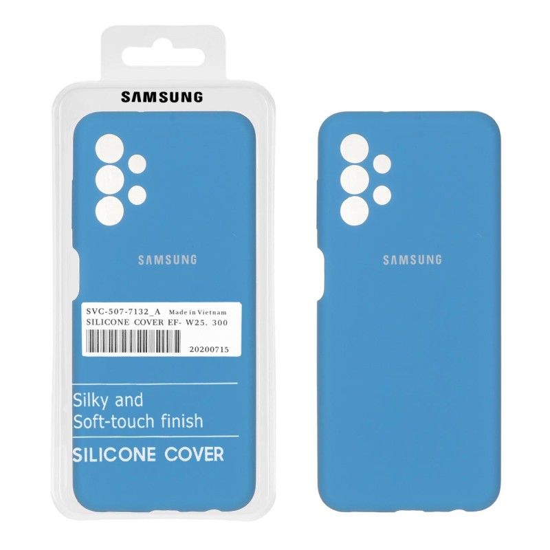 قاب سیلیکونی پاک کنی اورجینال درجه یک Samsung A13-4G - آبی (پک دار)