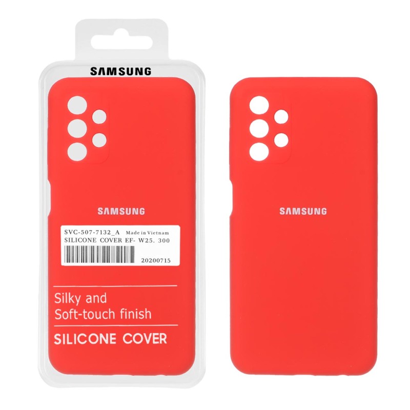 قاب سیلیکونی پاک کنی اورجینال درجه یک Samsung A13-4G - قرمز (پک دار)