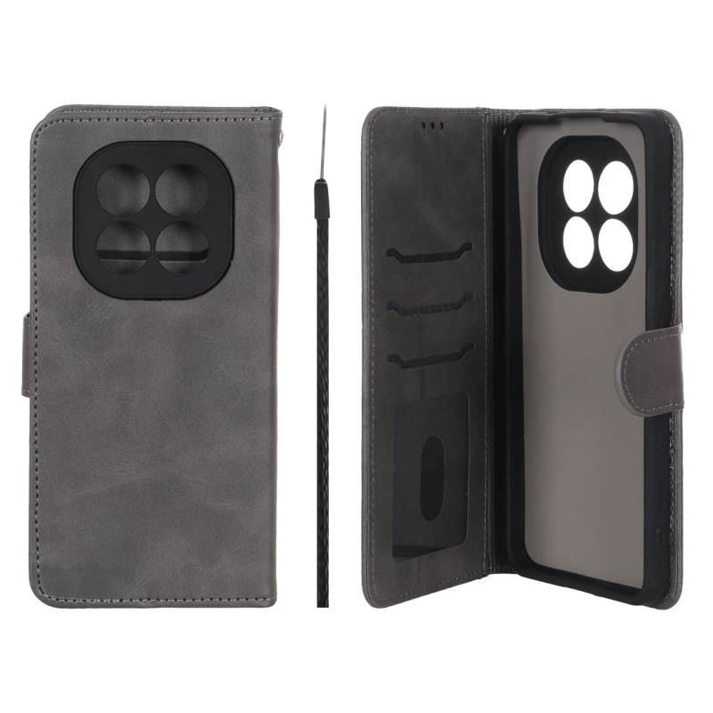 کیف موبایل مگنتی Crystal داخل مخمل Xiaomi Redmi Note 15 Pro 4G - طوسی