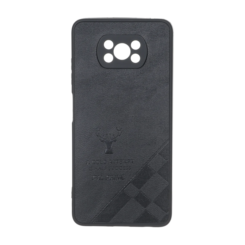 قاب طرح چرم گوزنی Pal Prime مدل Xiaomi Poco X3 / Poco X3 Pro / Poco X3 NFC - مشکی
