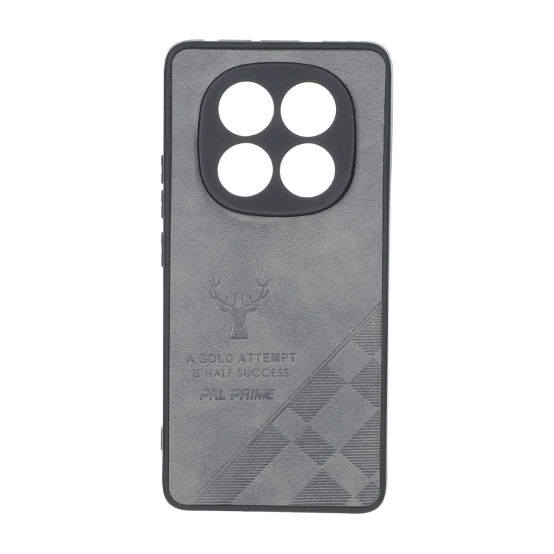 قاب طرح چرم گوزنی Pal Prime مدل Xiaomi Redmi Note 14 Pro 5G / Redmi Note 14 Pro Plus 5G / Poco X7 5G - خاکستری