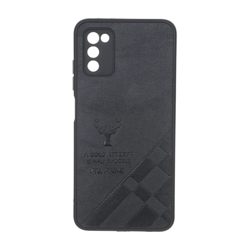 قاب طرح چرم گوزنی Pal Prime مدل Samsung Galaxy A03s / A02s - مشکی