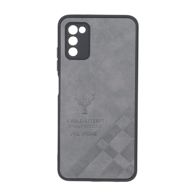 قاب طرح چرم گوزنی Pal Prime مدل Samsung Galaxy A03s / A02s - خاکستری