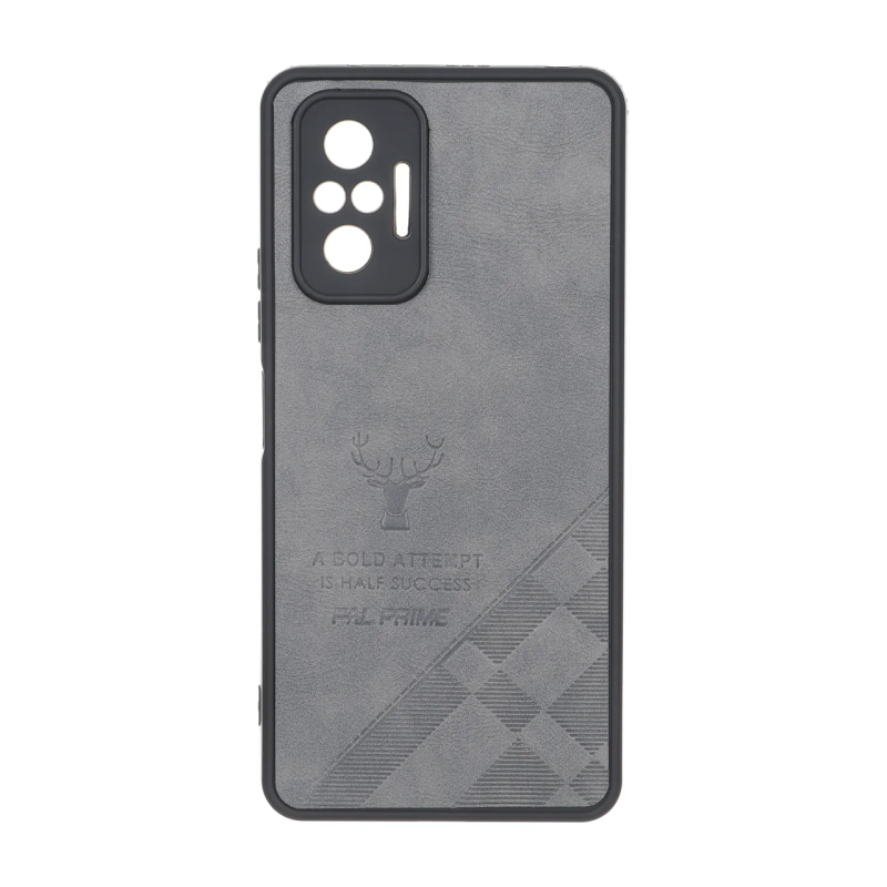 قاب طرح چرم گوزنی Pal Prime مدل Xiaomi Redmi Note 10 Pro 4G / Redmi Note 10 Pro Max - خاکستری