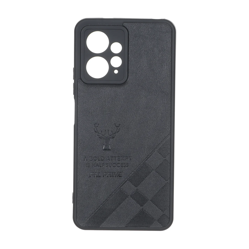 قاب طرح چرم گوزنی Pal Prime مدل Xiaomi Redmi Note 12 4G - مشکی