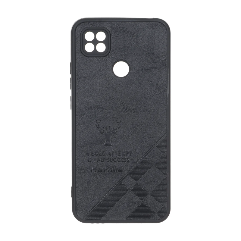 قاب طرح چرم گوزنی Pal Prime مدل Xiaomi Redmi 10A / Redmi 9C / Poco C31 - مشکی