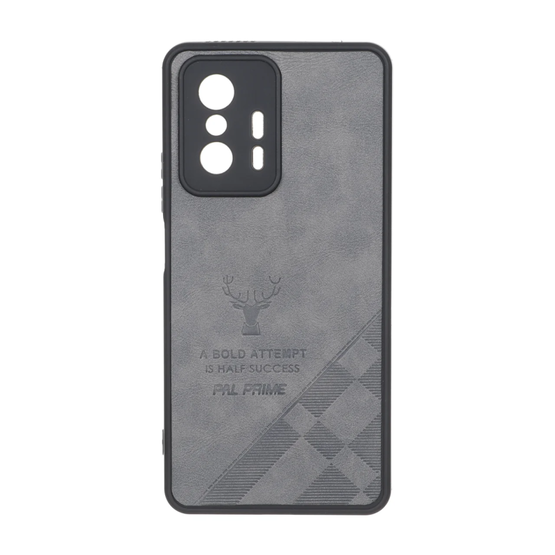 قاب طرح چرم گوزنی Pal Prime مدل Xiaomi Mi 11T / Mi 11T Pro - خاکستری