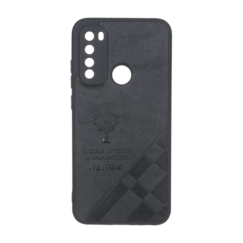 قاب طرح چرم گوزنی Pal Prime مدل Xiaomi Redmi Note 8 - مشکی