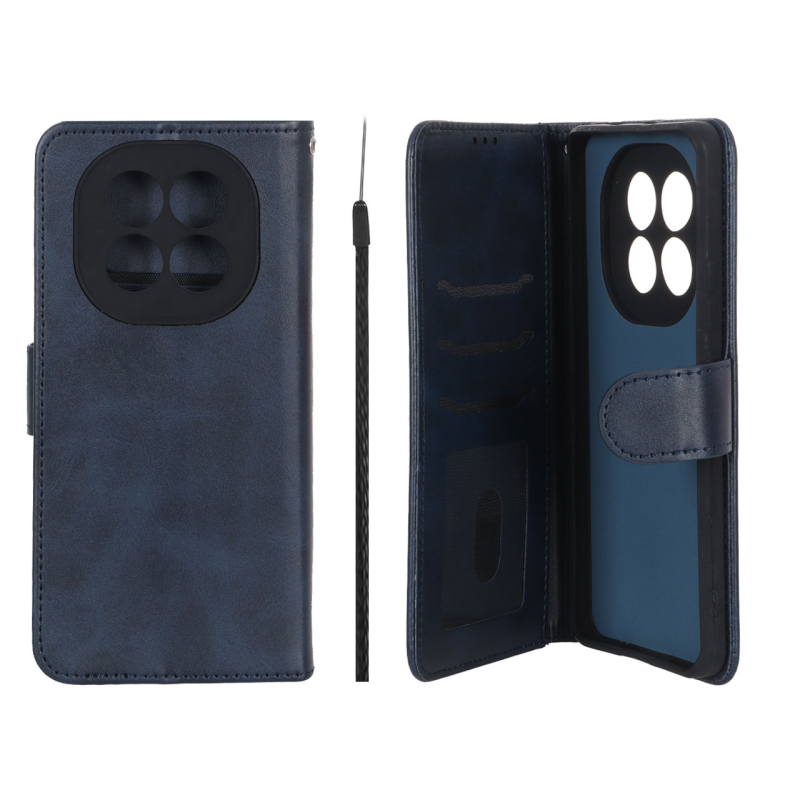 کیف موبایل مگنتی Crystal داخل مخمل Xiaomi Redmi Note 15 - سرمه ای
