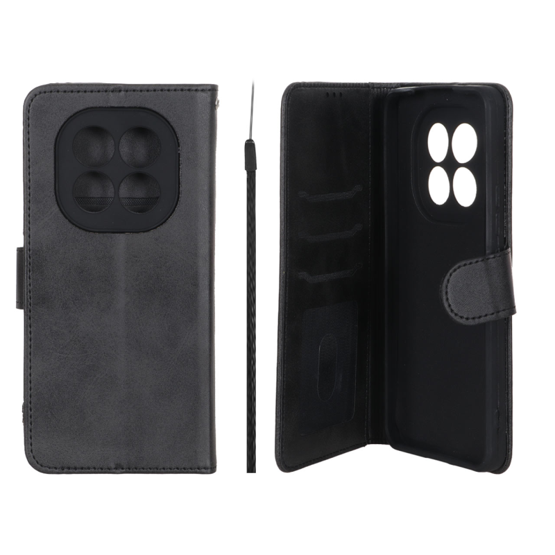 کیف موبایل مگنتی Crystal داخل مخمل Xiaomi Redmi Note 15 Pro 4G - مشکی