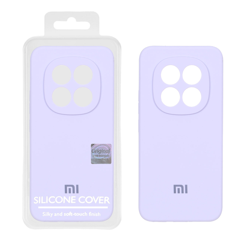 قاب سیلیکونی پاک کنی اورجینال Master Quality مدل Xiaomi Redmi Note 15 Pro Plus - یاسی (پک دار)