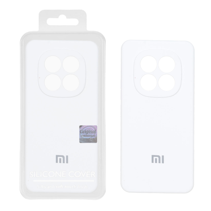 قاب سیلیکونی پاک کنی اورجینال Master Quality مدل Xiaomi Redmi Note 15 Pro 4G - سفید (پک دار)