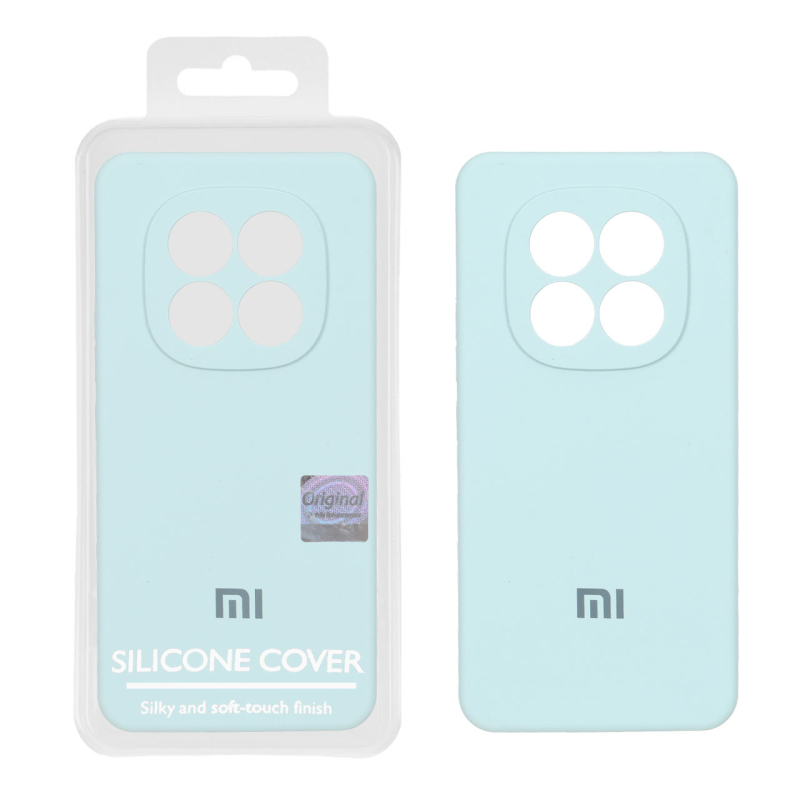 قاب سیلیکونی پاک کنی اورجینال Master Quality مدل Xiaomi Redmi Note 15 Pro 4G - آبی کبریتی (پک دار)