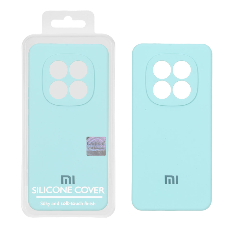 قاب سیلیکونی پاک کنی اورجینال Master Quality مدل Xiaomi Redmi Note 15 Pro 4G - سبزآبی (پک دار)