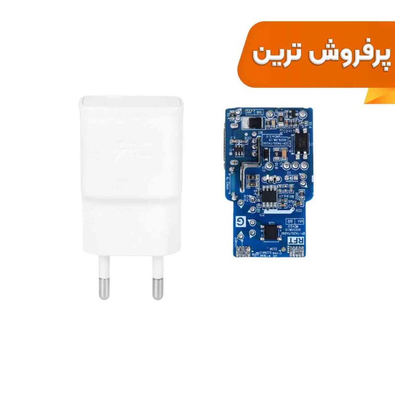 شارژر دیواری فست تک پورت SAMSUNG مدل TA200 S10 RFT - سفید - DST (گارانتی شش ماهه) - درجه یک