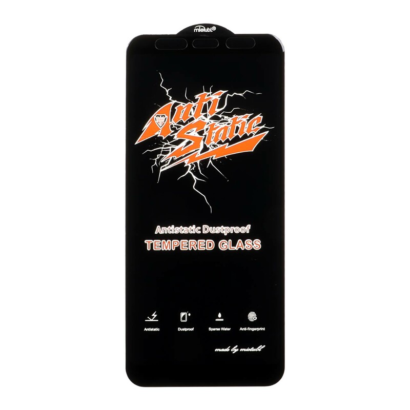 محافظ صفحه نمایش شیشه ای Full Cover Anti Static Mietubl مدل NTC ORG - Samsung Galaxy A750 / J4 Core / J4 Plus / J6 Plus / J8 / A8 Plus / A6 Plus / A7 2018