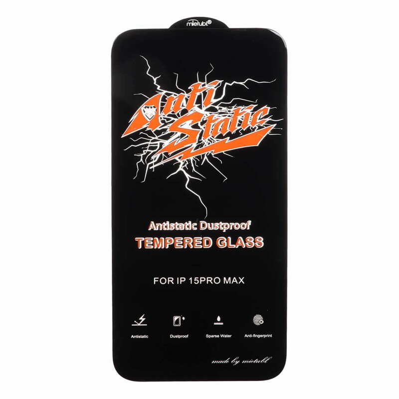 محافظ صفحه نمایش شیشه ای Full Cover Anti Static Mietubl مدل NTC ORG - Apple iPhone 15 Pro Max
