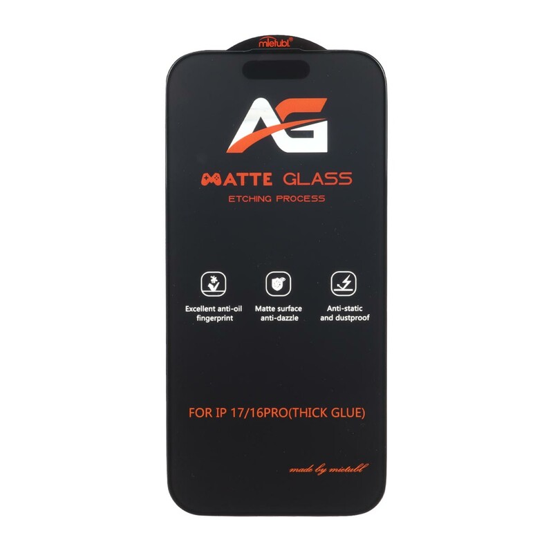 محافظ صفحه نمایش شیشه ای مات Full Cover Anti Static Mietubl AG مدل NTC - Apple iPhone 17