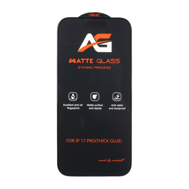 محافظ صفحه نمایش شیشه ای مات Full Cover Anti Static Mietubl AG مدل NTC - Apple iPhone 17 Pro