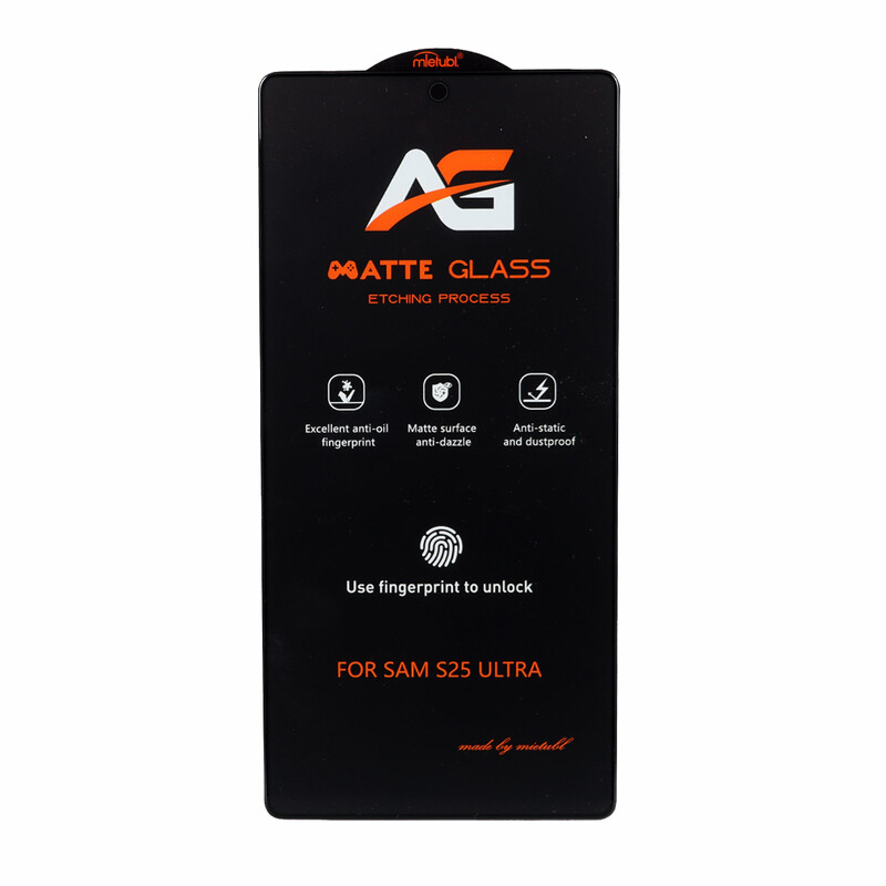 محافظ صفحه نمایش شیشه ای مات Full Cover Anti Static Mietubl AG مدل NTC - Samsung Galaxy S25 Ultra