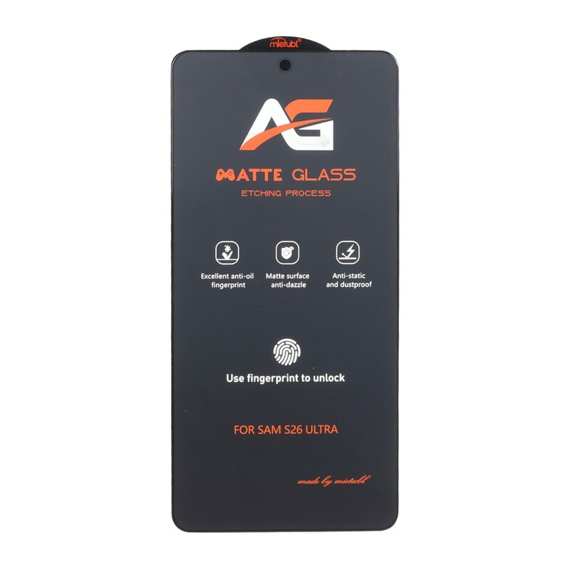 محافظ صفحه نمایش شیشه ای مات Full Cover Anti Static Mietubl AG مدل NTC - Samsung Galaxy S26 Ultra