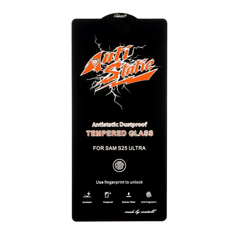 محافظ صفحه نمایش شیشه ای Samsung Galaxy S25 Ultra - Full Cover Anti Static Mietubl (بدون پک) - مشکی