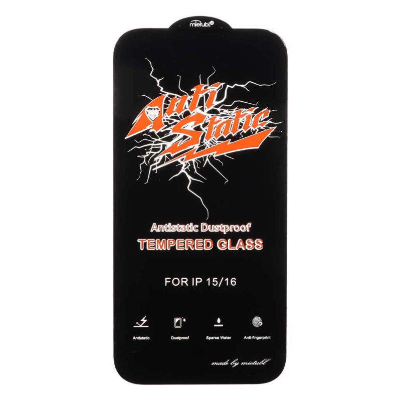محافظ صفحه نمایش شیشه ای Full Cover Anti Static Mietubl مدل NTC ORG - Apple iPhone 16