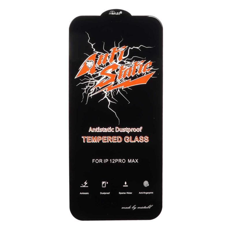 محافظ صفحه نمایش شیشه ای Full Cover Anti Static Mietubl مدل NTC ORG - Apple iPhone 12 Pro Max