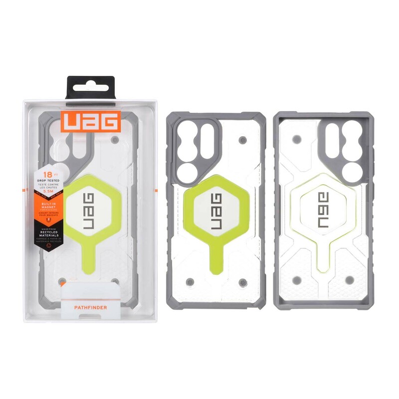 قاب اورجینال ضد ضربه UAG با قابلیت Magsafe-Hidden مدل Samsung Galaxy S23 Ultra - طوسی (پک دار)