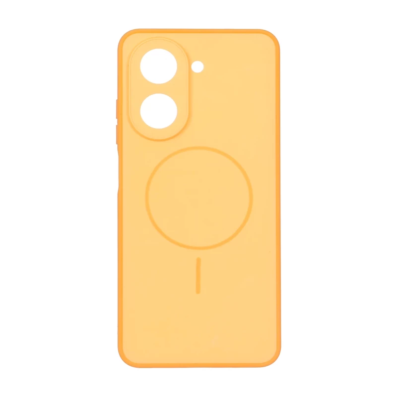 قاب طرح مگ سیف محافظ لنز برجسته Xiaomi Redmi A5 / Poco C71 - نارنجی