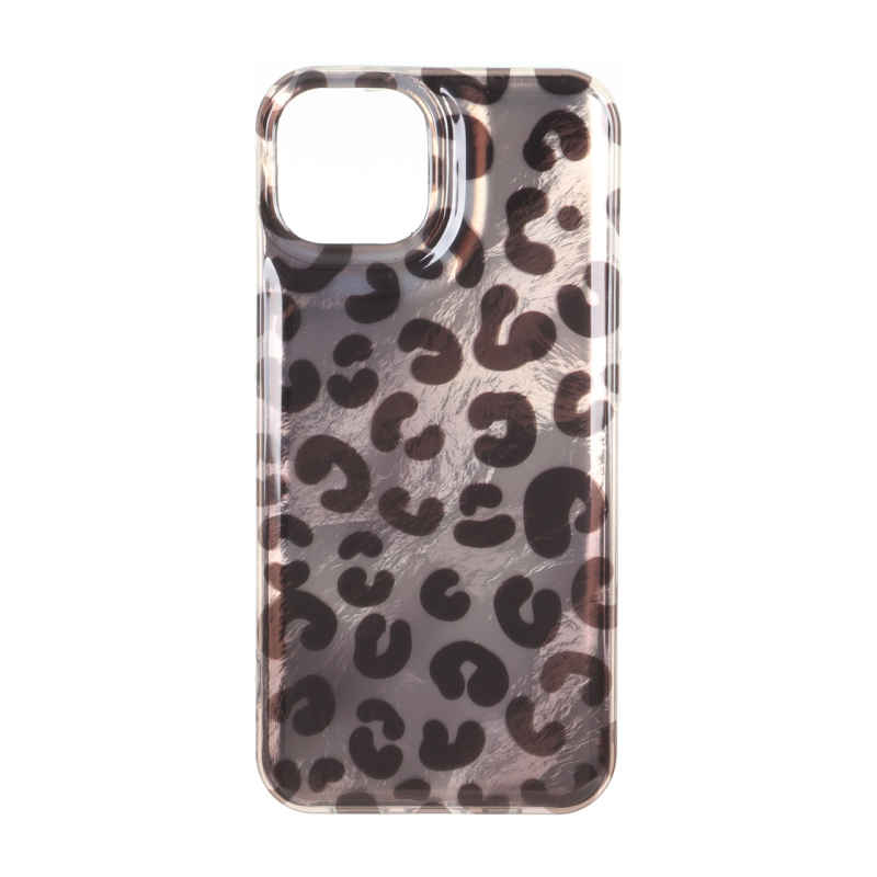 قاب اطلسی دور ژله ای پلنگی Apple iPhone 13 / iPhone 14 - طرح 82 - MPS