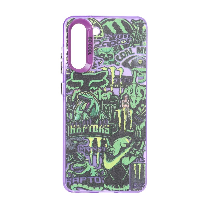 قاب SO COOL طرح گرافیتی Samsung Galaxy S21 FE - کد 68