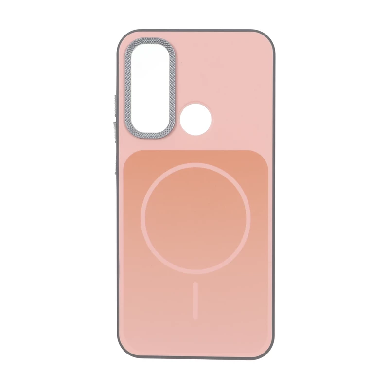 قاب مستطیلی طرح مگ سیف لنز کربن Xiaomi Redmi Note 8 - گلبهی