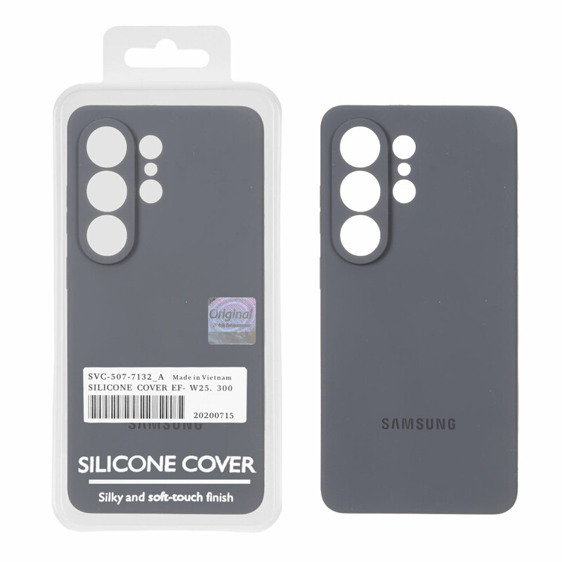 قاب سیلیکونی پاک کنی اورجینال Master Quality مدل Samsung Galaxy S26 Ultra - خاکستری (پک دار)