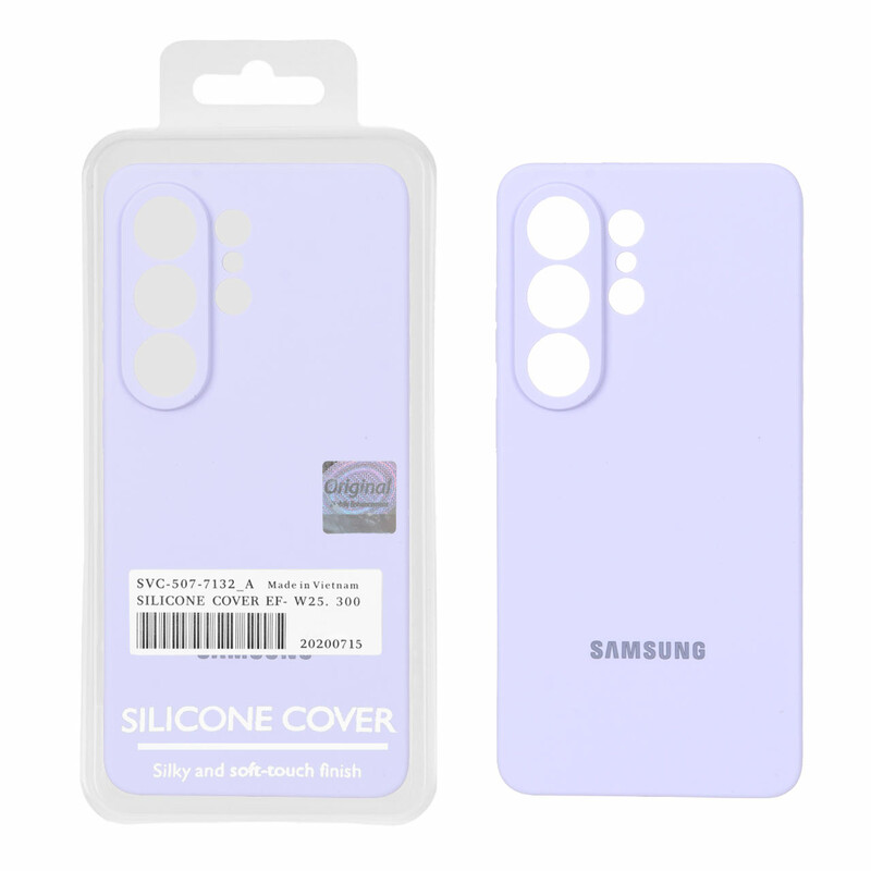 قاب سیلیکونی پاک کنی اورجینال Master Quality مدل Samsung Galaxy S26 Ultra - یاسی (پک دار)
