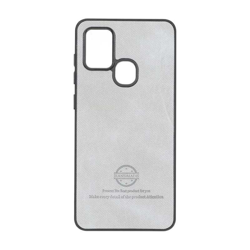 قاب HandMade جیر طرح پارچه ای Samsung Galaxy A21s - طوسی
