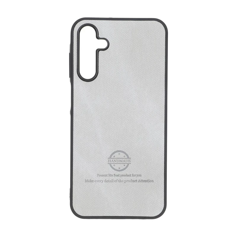 قاب HandMade جیر طرح پارچه ای Samsung Galaxy A15 - طوسی