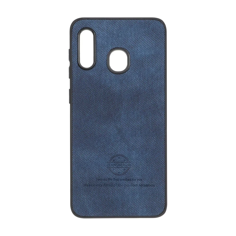 قاب HandMade جیر طرح پارچه ای Samsung Galaxy A30 / A20 - سرمه ای
