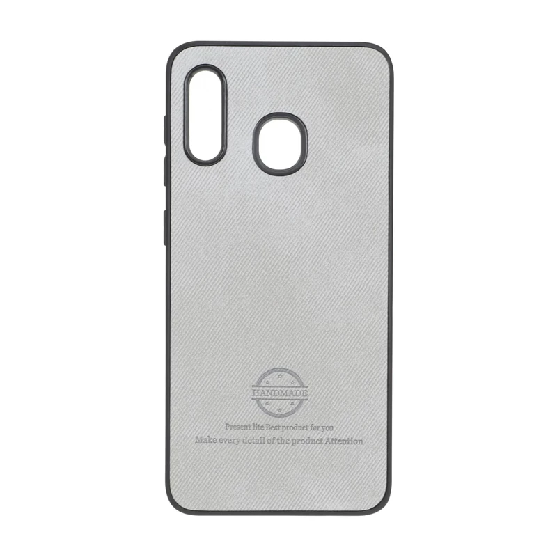 قاب HandMade جیر طرح پارچه ای Samsung Galaxy A30 / A20 - طوسی
